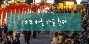 서울 가을 축제 사진, 여의도 야시장 사진