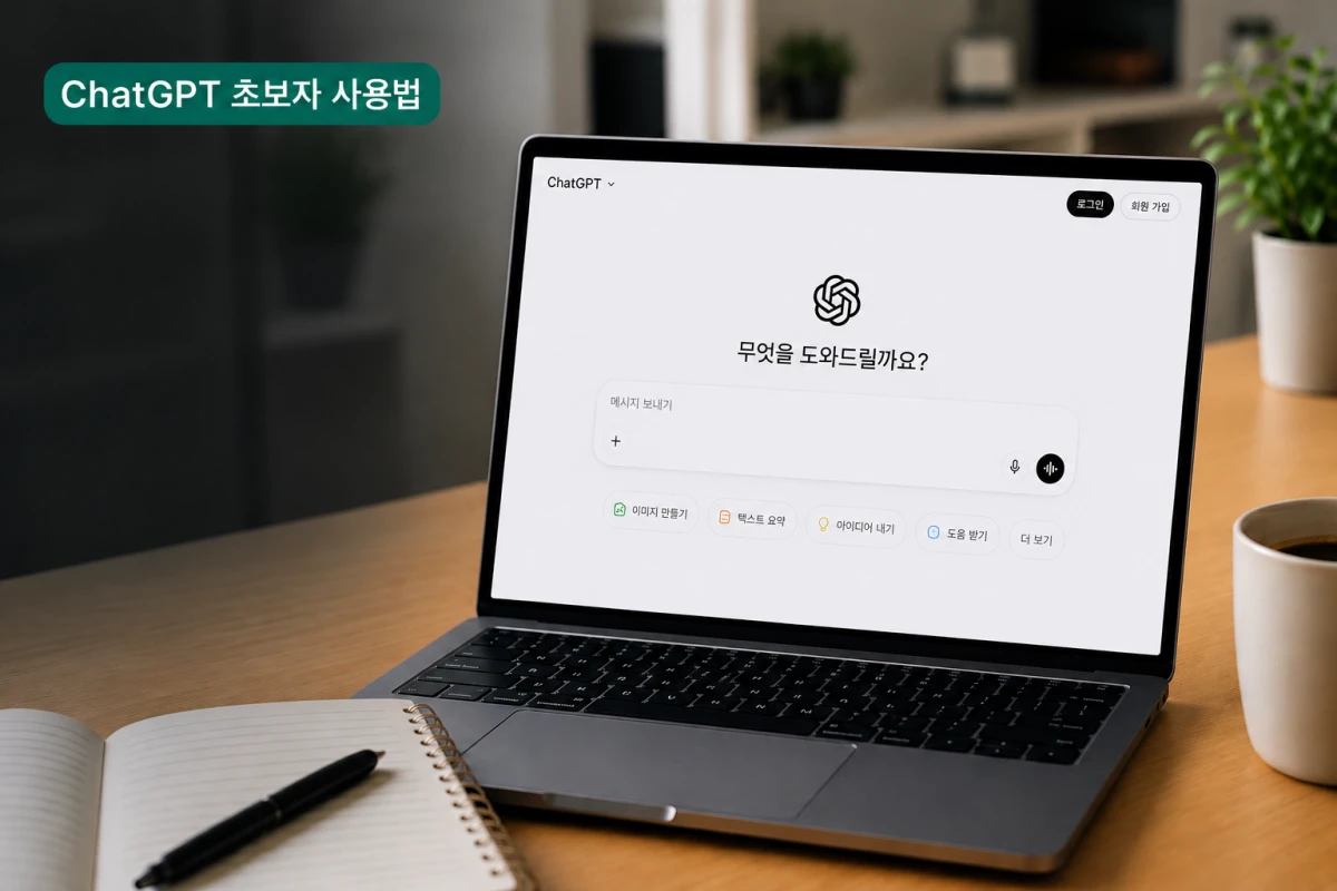 ChatGPT 초보자 사용법, ChatGPT 첫 화면